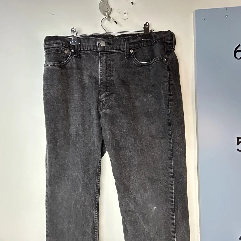 Levi's 502 Denim Black Jeans 38X30‎ Mens